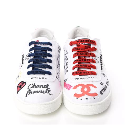 chanel pharrell white sneakers|Chanel trainers pharrell.